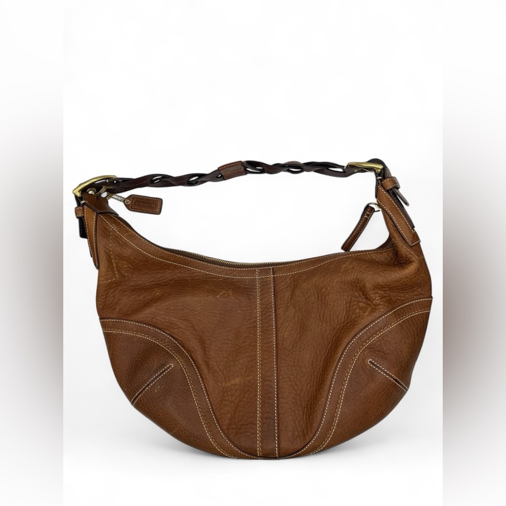 Vintage Y2K Coach Leather Dylan Extra-Large Hobo Shoulder Bag/ Purse - Picture 7 of 9